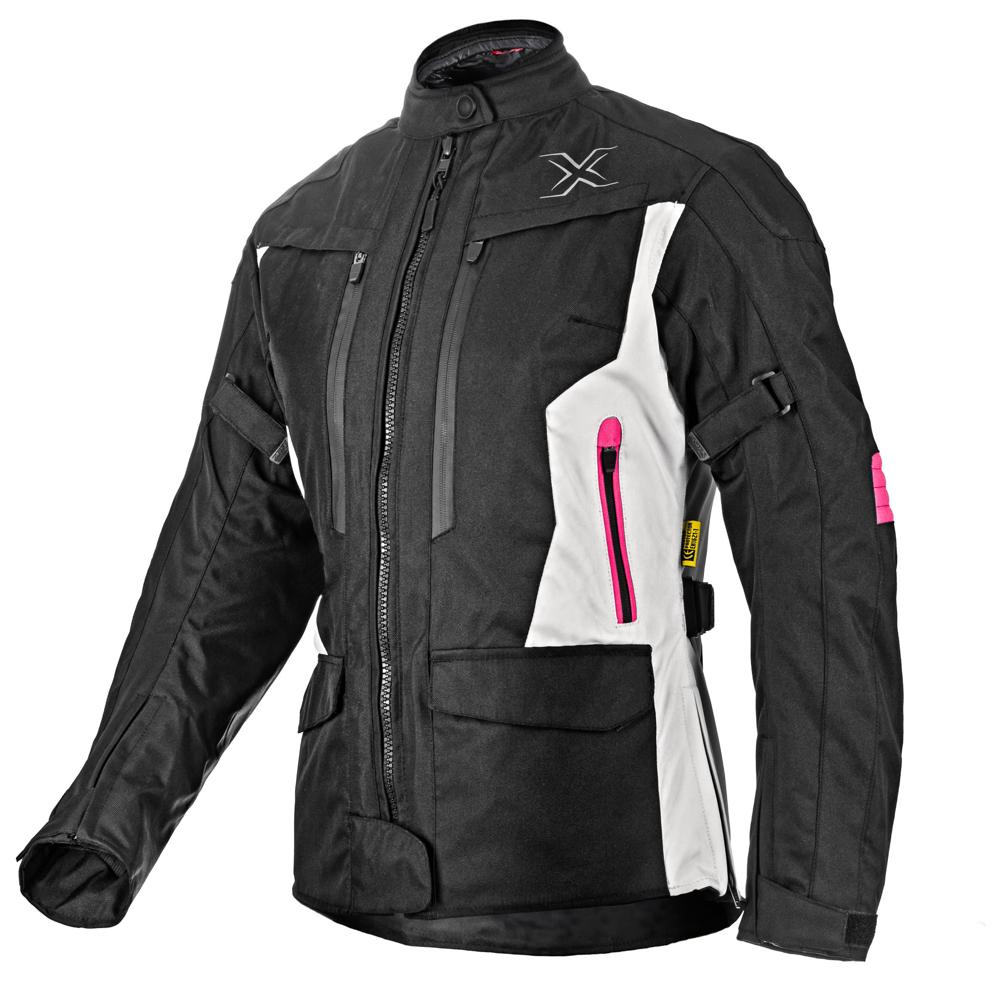 CHAQUETA AREX WANDA (3 CAPAS) LADY FIT NEGRO/BCO/FUCSIA