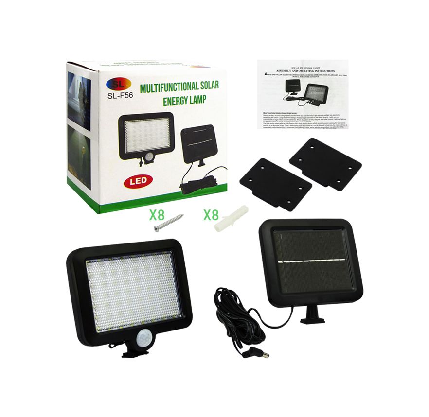 LAMPARA SOLAR C/SENSOR SL-F56