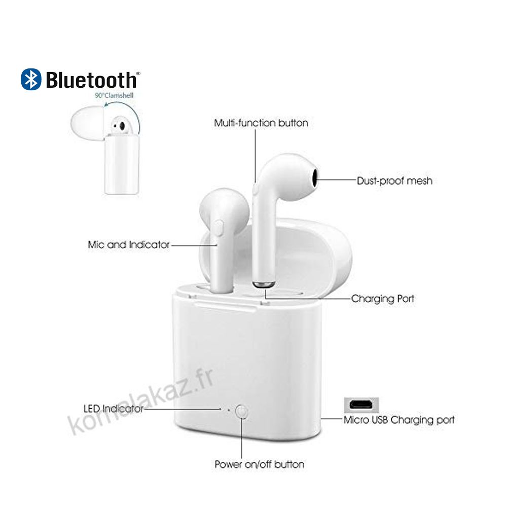 AUDIFONO BLUETOOTH I7 IRM 06195