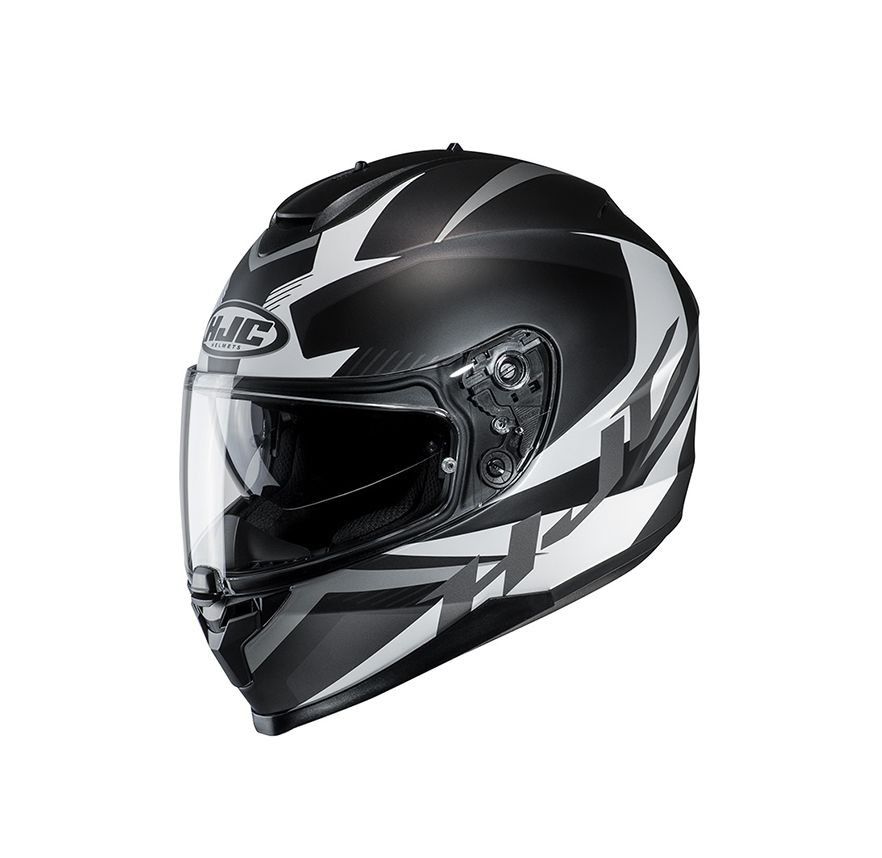 CASCO HJC C70 TROKY NEGRO BLANCO