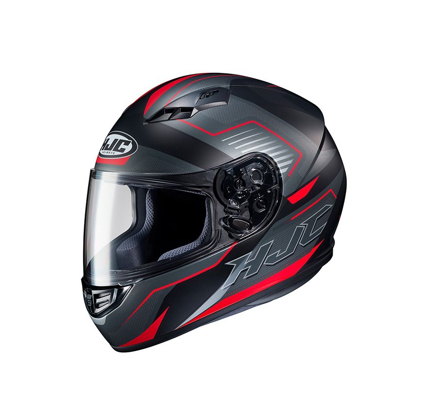 CASCO HJC CS15 TRION NEGRO ROJO