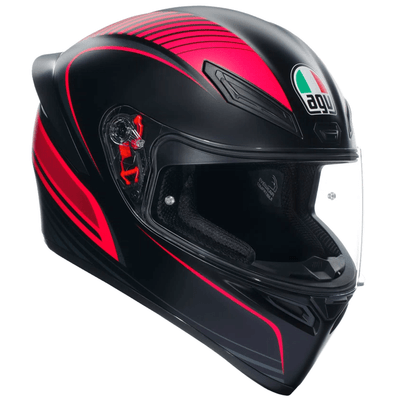 CASCO AGV K1 S (2023) WARMUP NEGRO/ROSADO