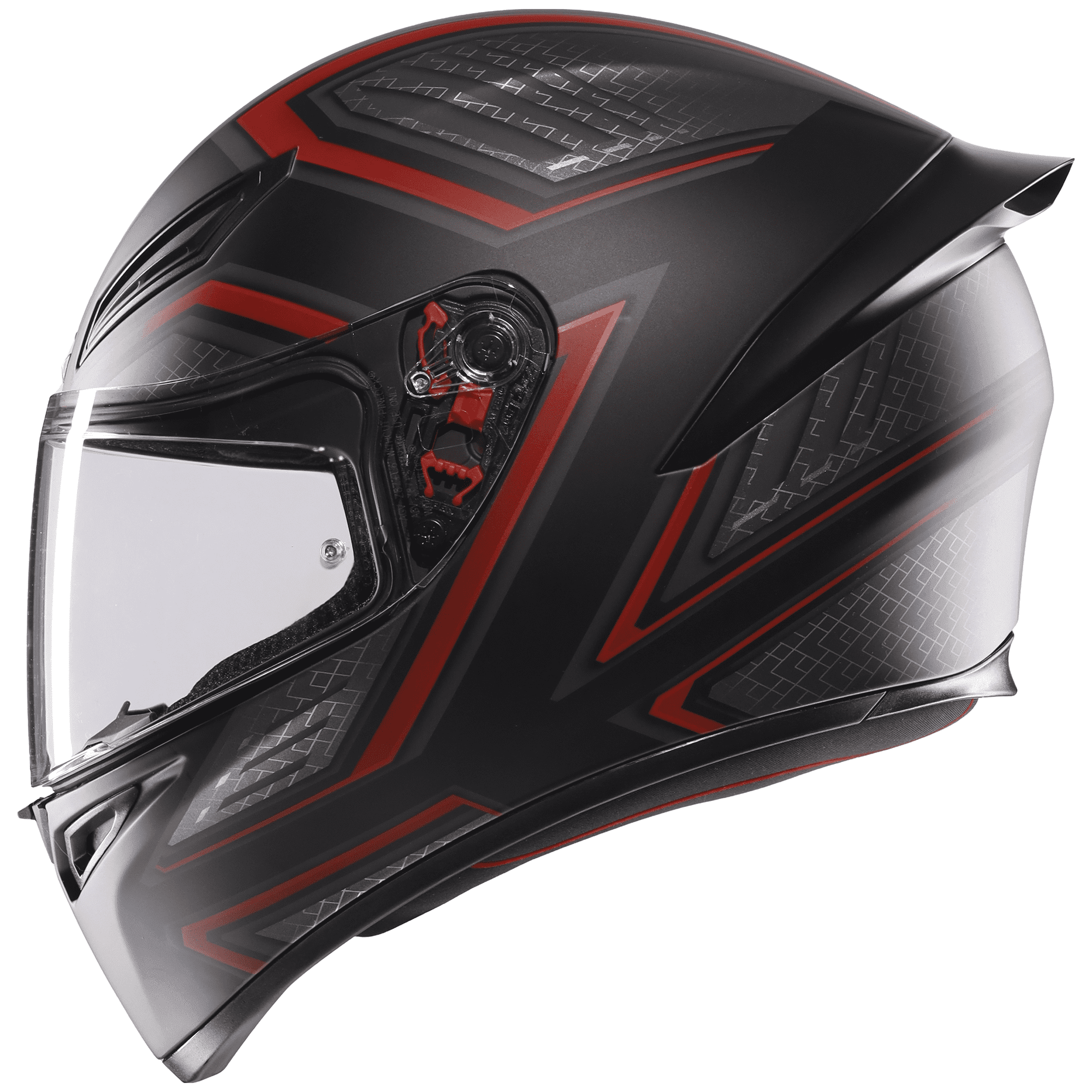 CASCO AGV K1 S SLING NEGRO MATTE ROJO