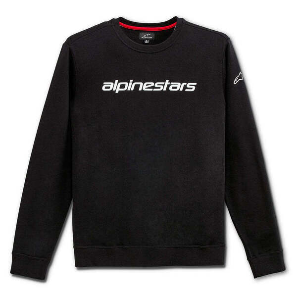 ALPINESTARS POLERON LINEAR CREW NEGRO BLANCO