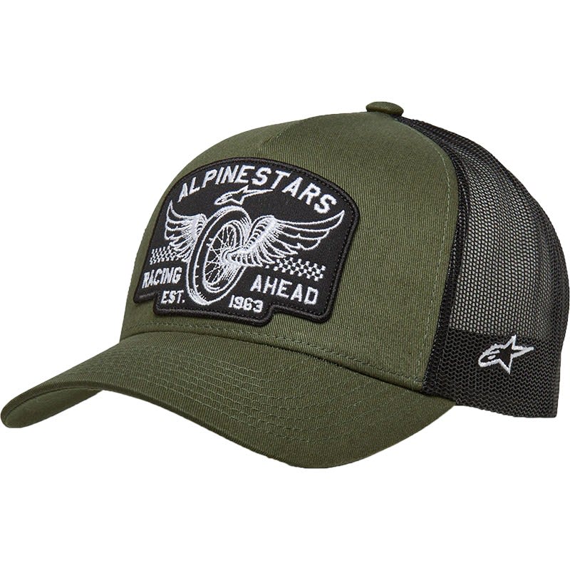 ALPINESTARS GORRO HERITAGE PATCH TRUCKER VERDE MILITAR