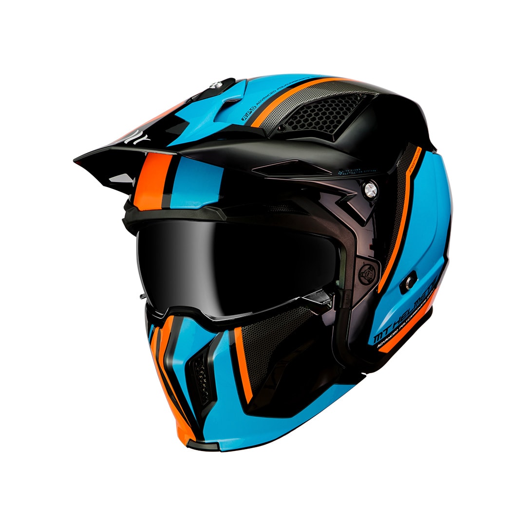 CASCO MT STREETFIGHTER SV TWIN A4 NARANJA/FLUOR BRILLO