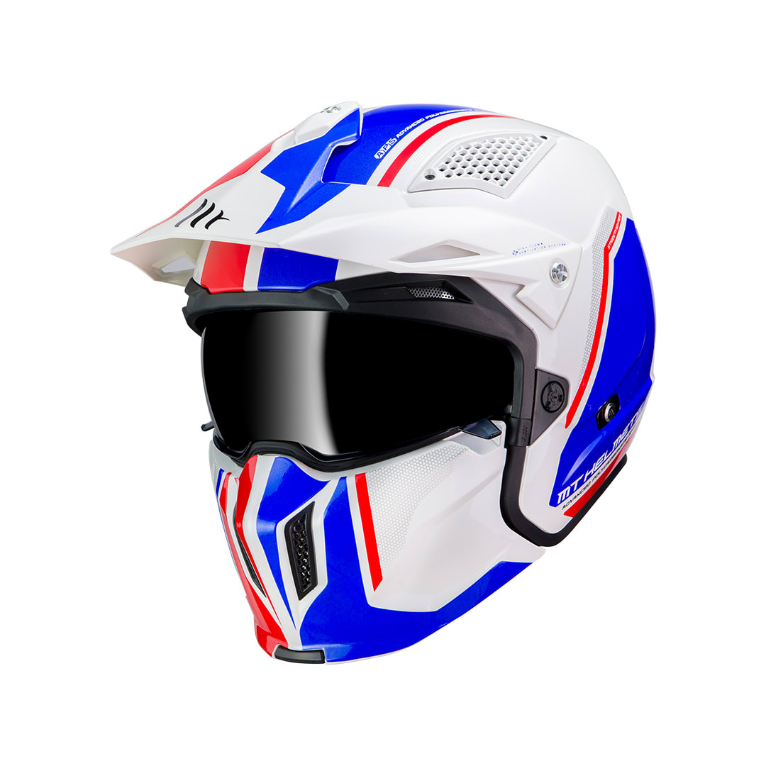 CASCO MT STREETFIGHTER SV TWIN B7 AZUL/PERLA BRILLO