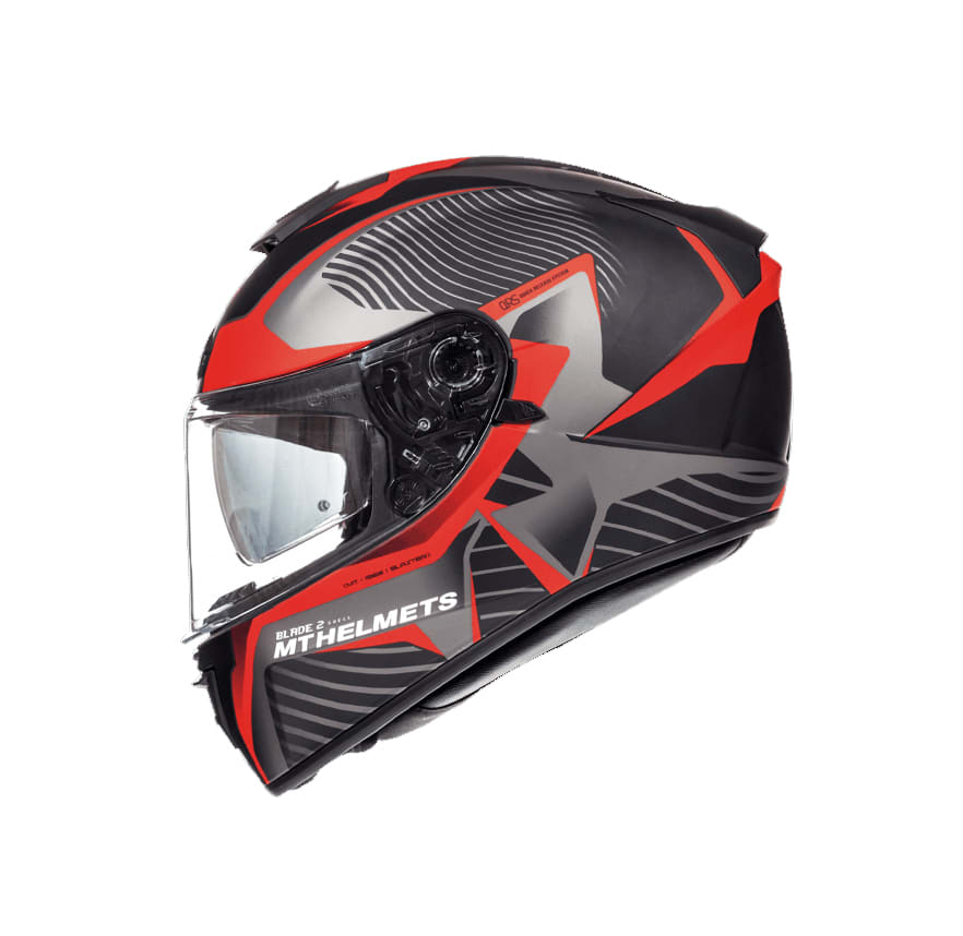 CASCO MT BLADE 2 SV BLASTER B2 NEGRO/ROJO MATTE