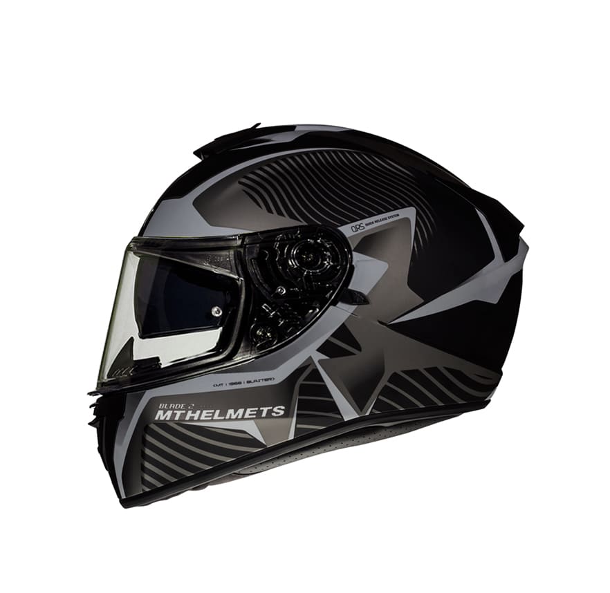 CASCO MT BLADE 2 SV BLASTER B6 NEGRO/GRIS MATTE