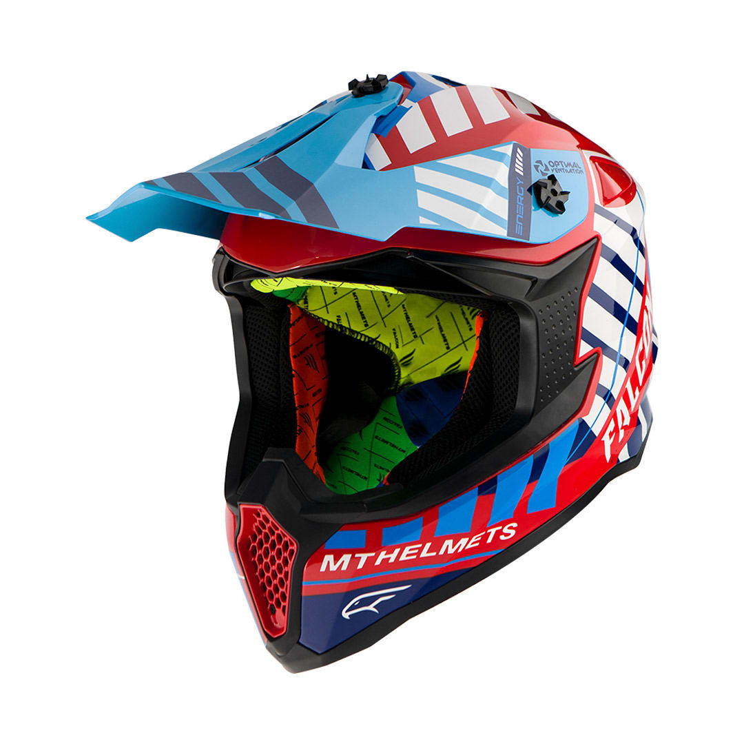 CASCO MT FALCON ENERGY B5 ROJO/PERLA BRILLO