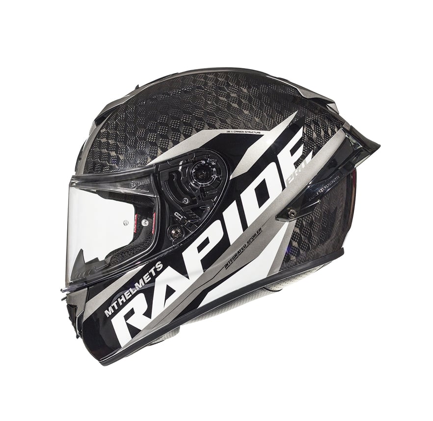 CASCO MT RAPIDE PRO CARBON C2 GRIS BRILLO