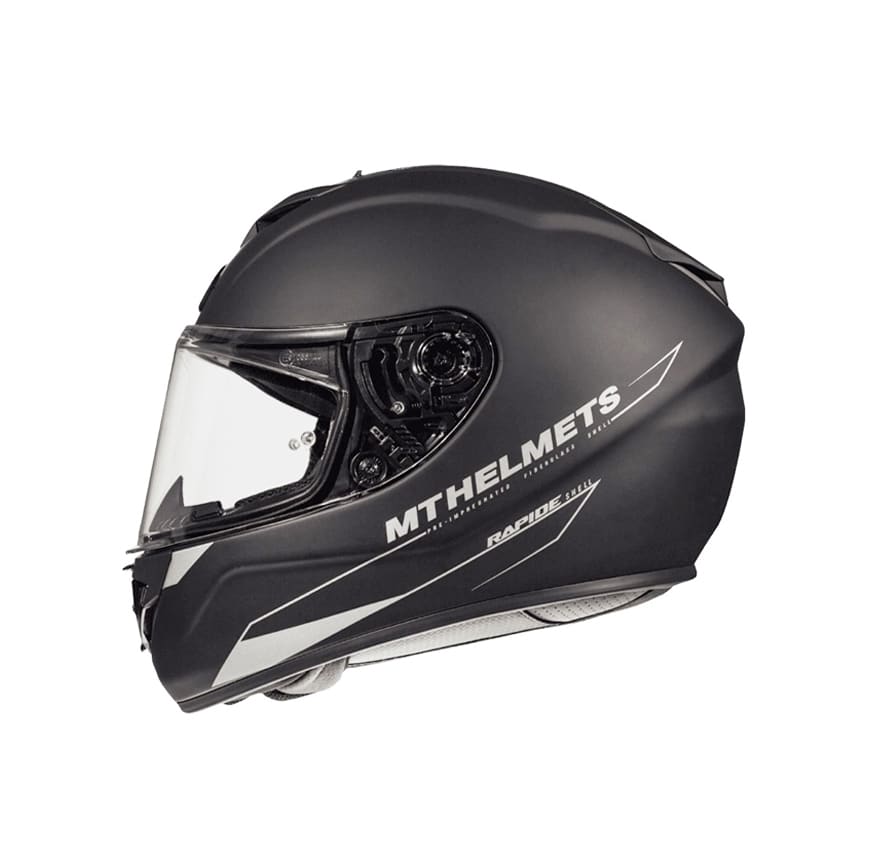 CASCO MT RAPIDE REVIVAL A1 NEGRO MATTE