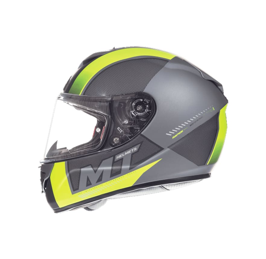CASCO MT RAPIDE OVERTAKE B3 MATTE AMARILLO FLUOR