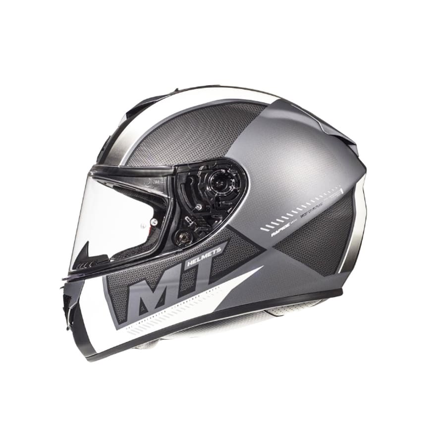 CASCO MT RAPIDE OVERTAKE B6 BLANCO MATE