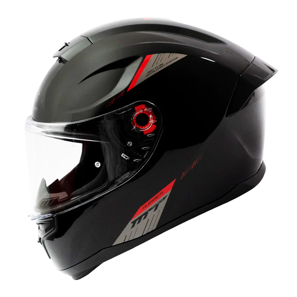 CASCO MT FF114 HUMMER SOLID A1 NEGRO BRILLO (LIQUIDACION, SIN CAMBIOS NI DEVOLUCION)
