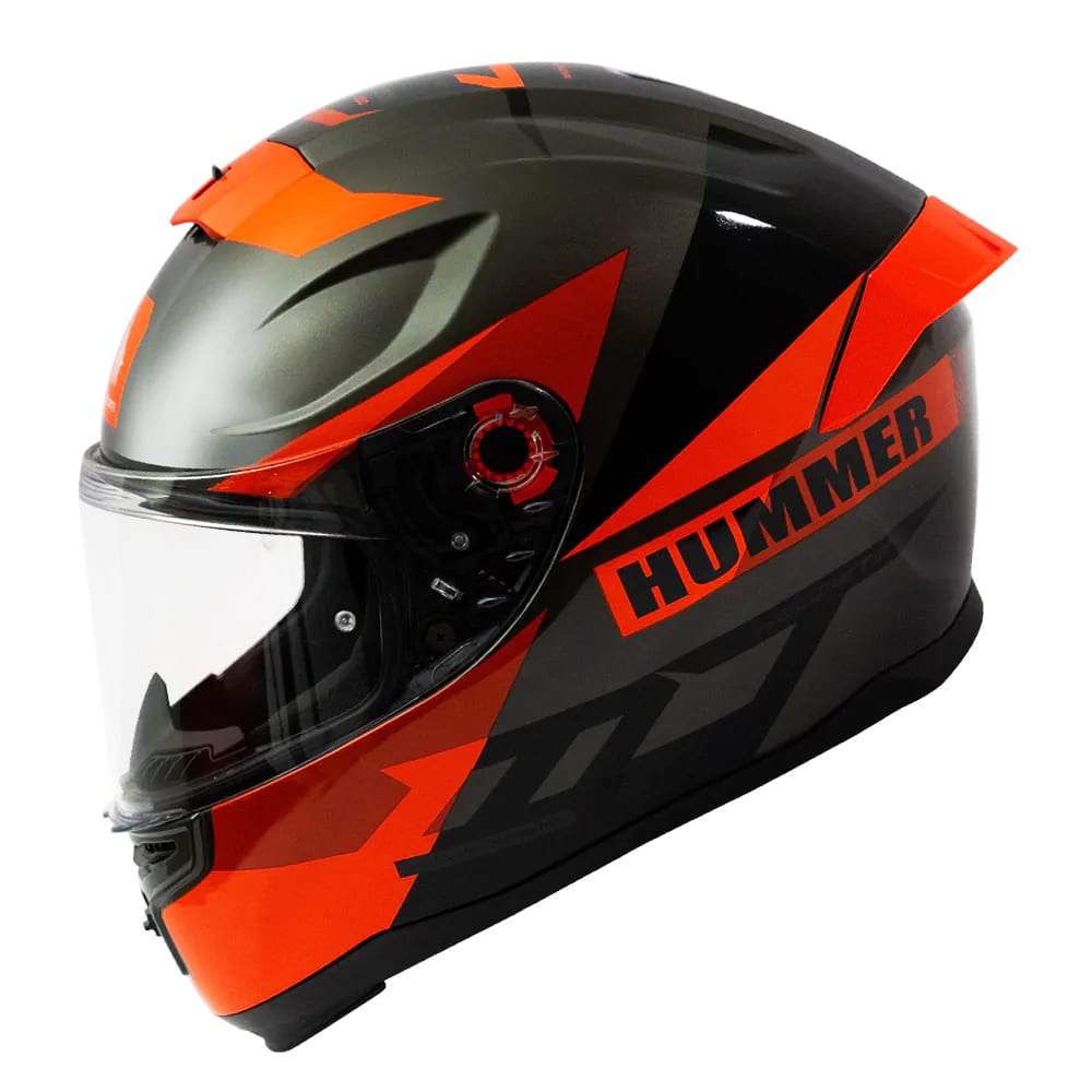 CASCO MT FF114 HUMMER QUO B5 ROJO BRILLO (LIQUIDACION, SIN CAMBIOS NI DEVOLUCION)