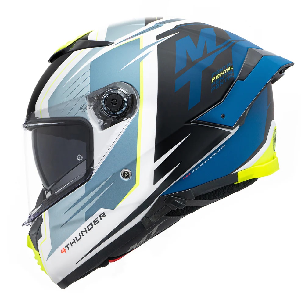 CASCO MT FF118SV THUNDER 4 SV PENTAL A7 AZUL MATE + PLK