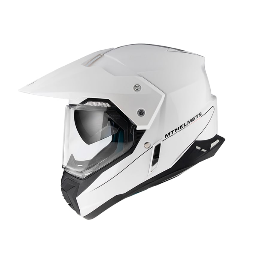 CASCO MT SYNCHRONY DUO SPORT SOLID BCO PERLA BRILLO