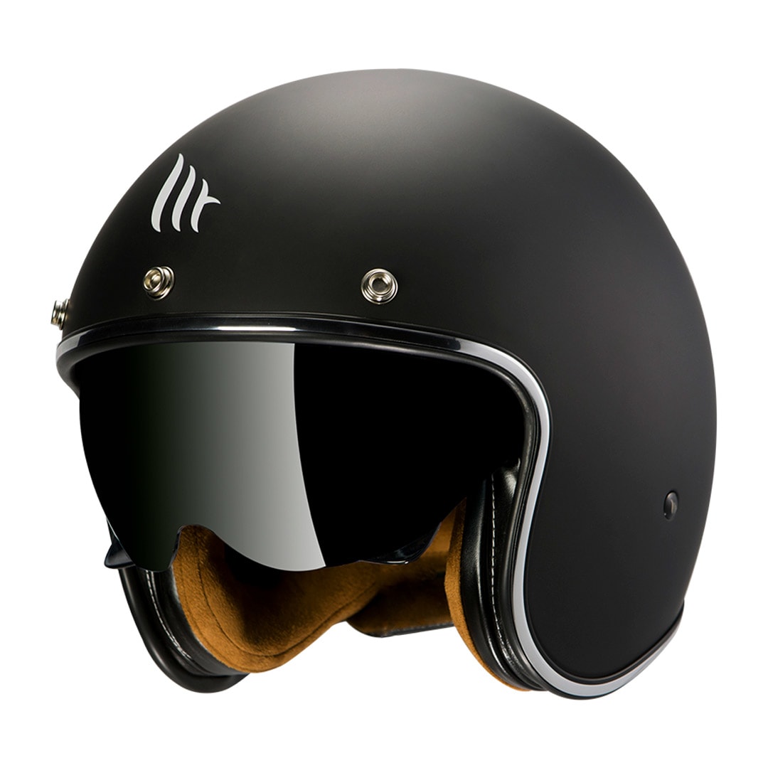 CASCO MT LE MANS SOLID A1 NEGRO MATE
