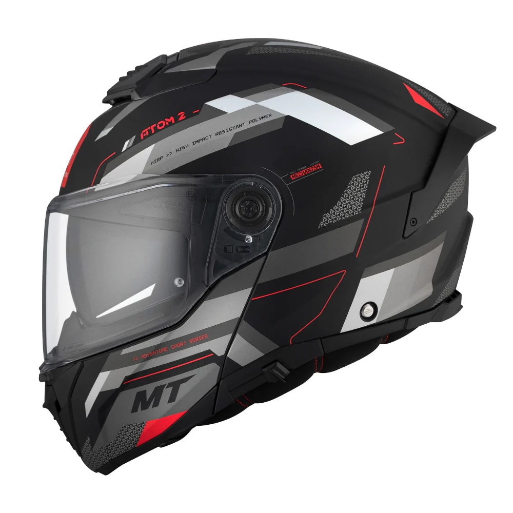 CASCO MT FU404SV ATOM 2 SV BAST D5 ROJO MATE + PLK