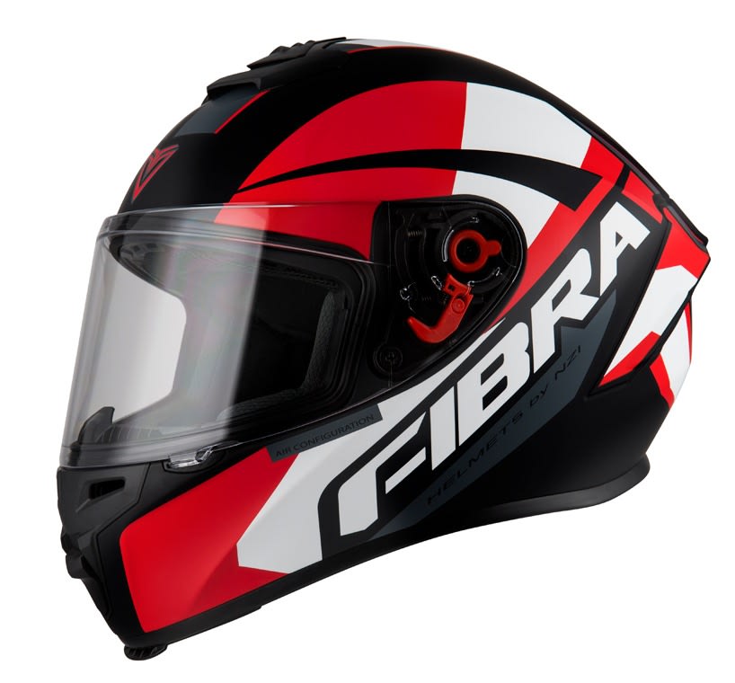 CASCO FIBRA GIGA GLOBAL ROJO BRILLO
