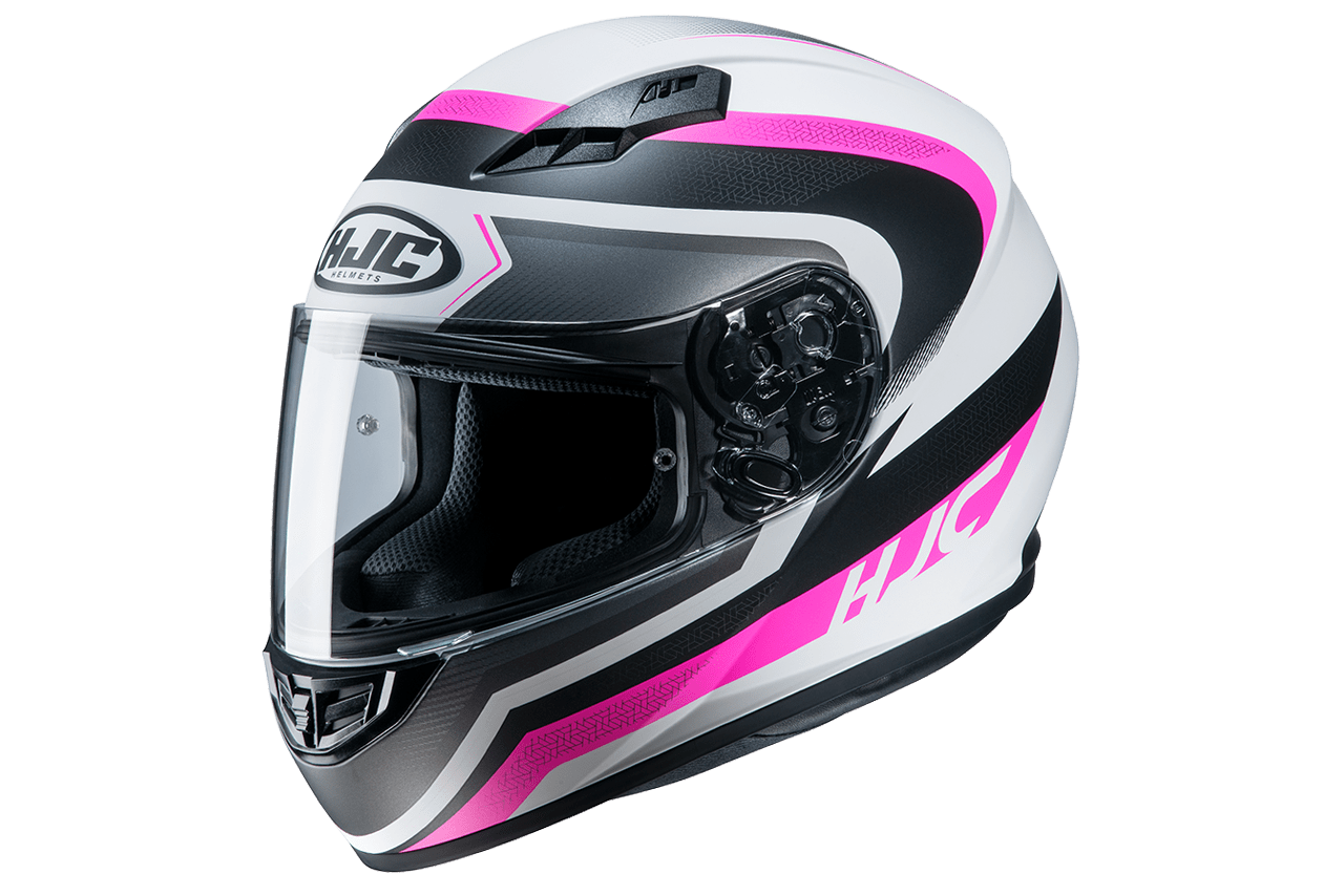 CASCO HJC CS15 RAKO MC8SF BLANCO ROSADO