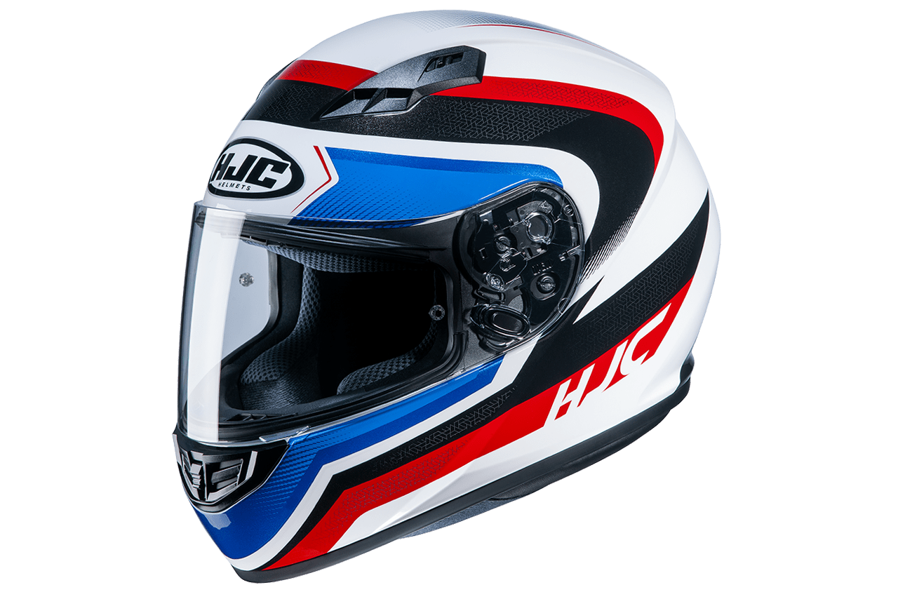 CASCO HJC CS15 RAKO MC21 BLANCO AZUL ROJO