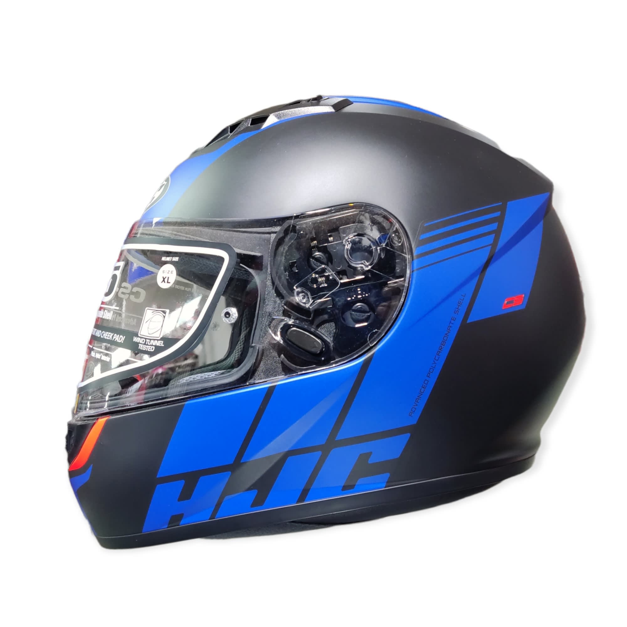 CASCO HJC CS15 MYLO MC2SF NEGRO AZUL