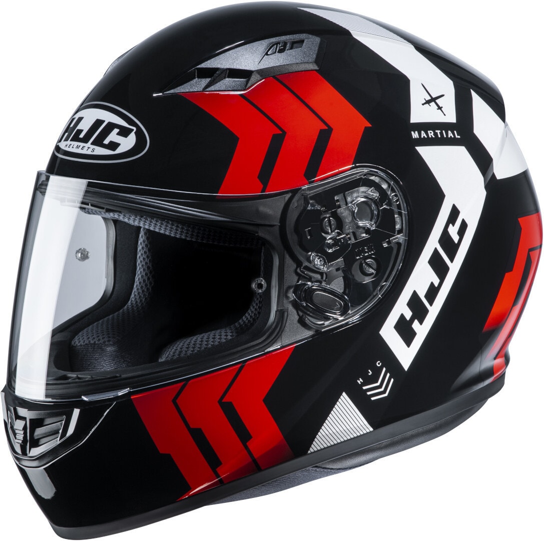 CASCO HJC CS15 MARTIAL MC1 BLANCO NEGRO ROJO