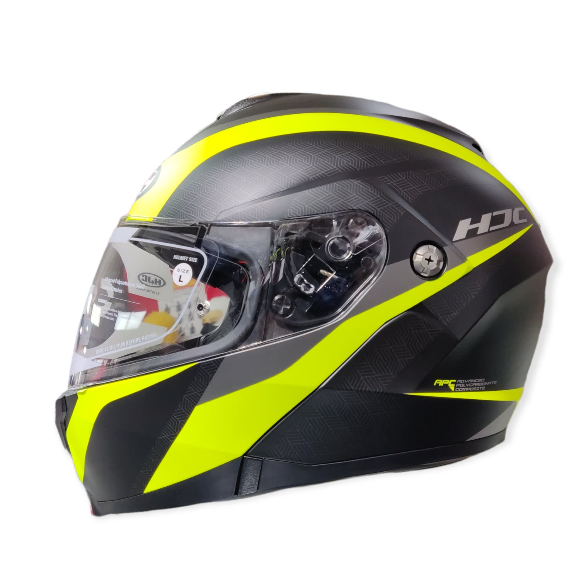 CASCO HJC C91 TALY MC4HSF NEGRO GRIS AMARILLO