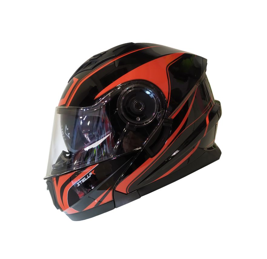 CASCO FHORSE JH-901 STELLAR NEGRO ROJO