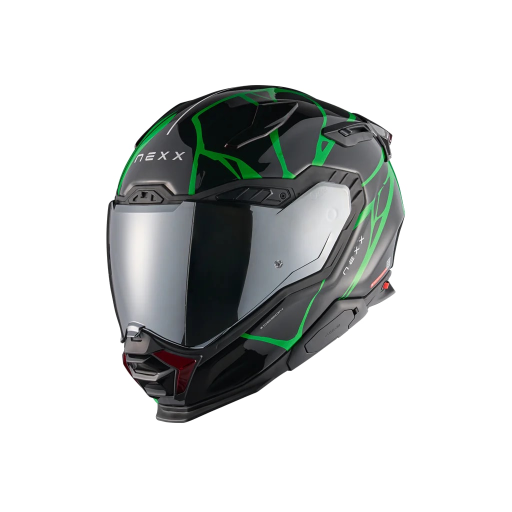 NEXX CASCO X.WST3 B-SIDE NEGRO VERDE