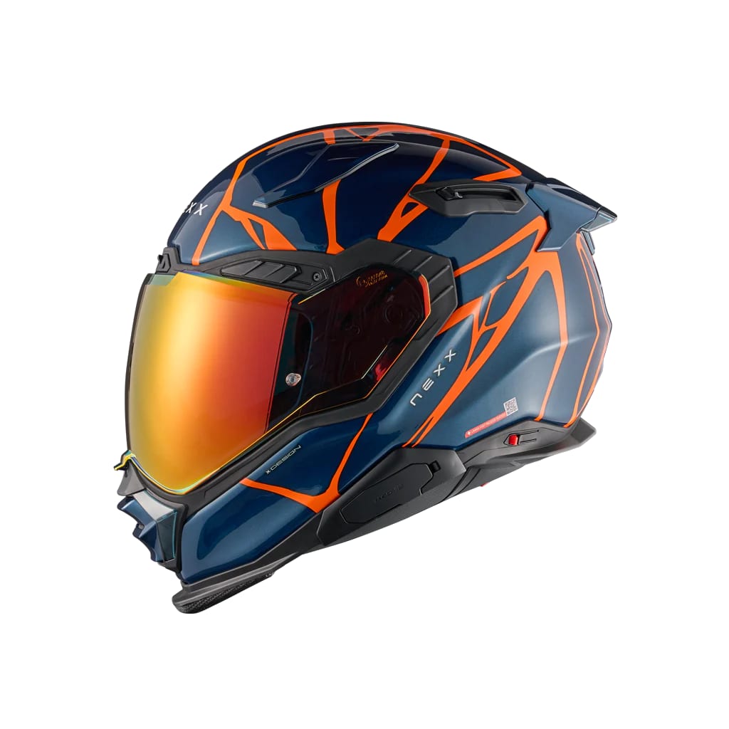 NEXX CASCO X.WST3 B-SIDE AZUL NARANJO