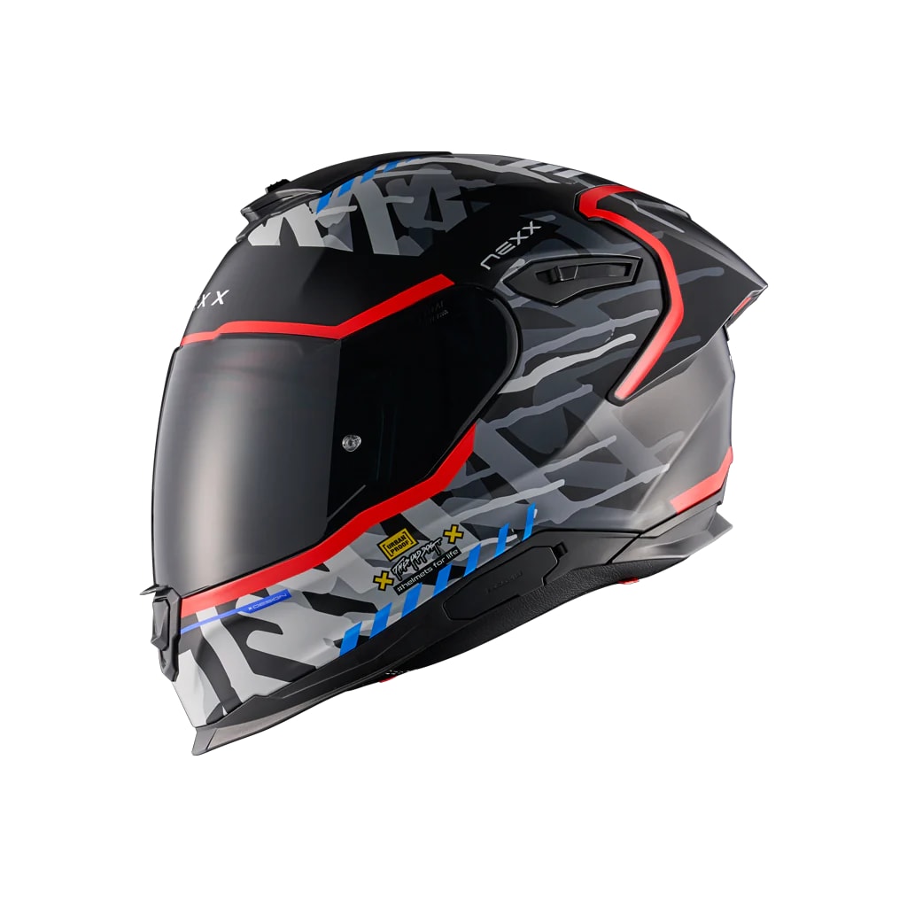 NEXX CASCO Y.100R URBANGRAM NEGRO ROJO