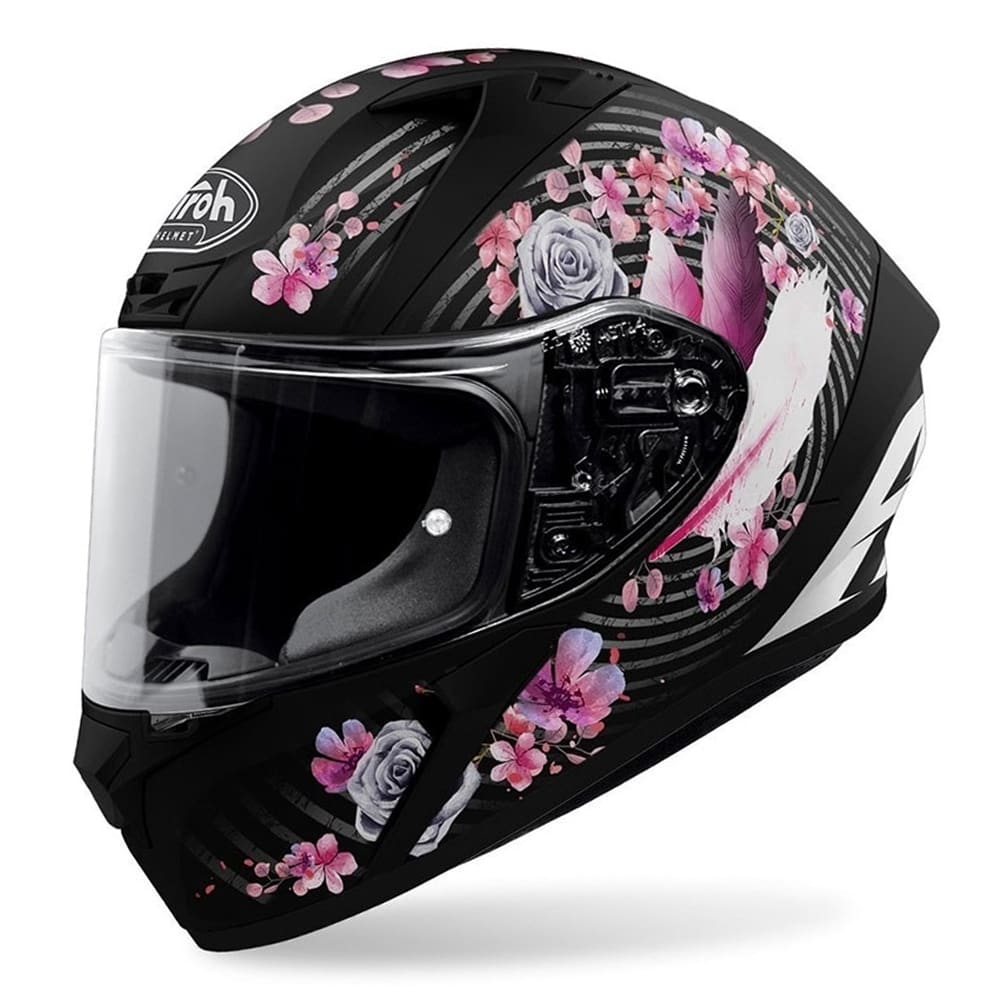 CASCO AIROH VALOR NEGRO ROSA MATE