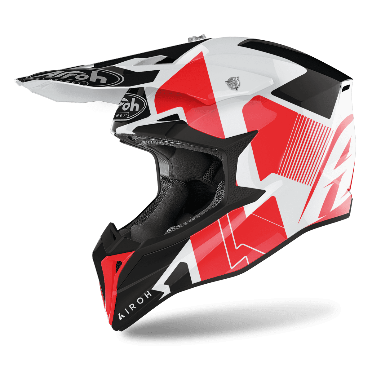 CASCO AIROH WRAAP RAZE ROJO BRILLO