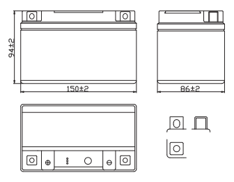 BATERIA OUTDO UTX7A-BS iGEL