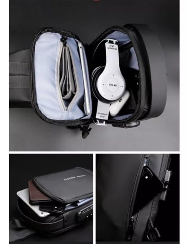 MOCHILA BANDOLERA BANANO IMPERMEABLE 08179