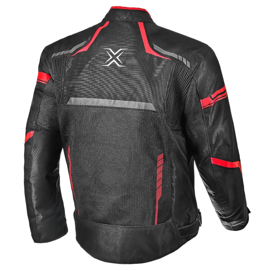 CHAQUETA AREX MR-1127 AERO NEGRO ROJO