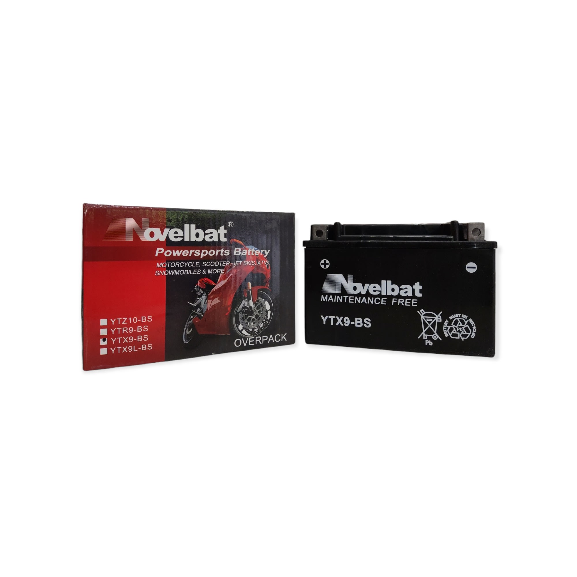 BATERIA NOVELBAT YTX9-BS LIBRE MANTENCION