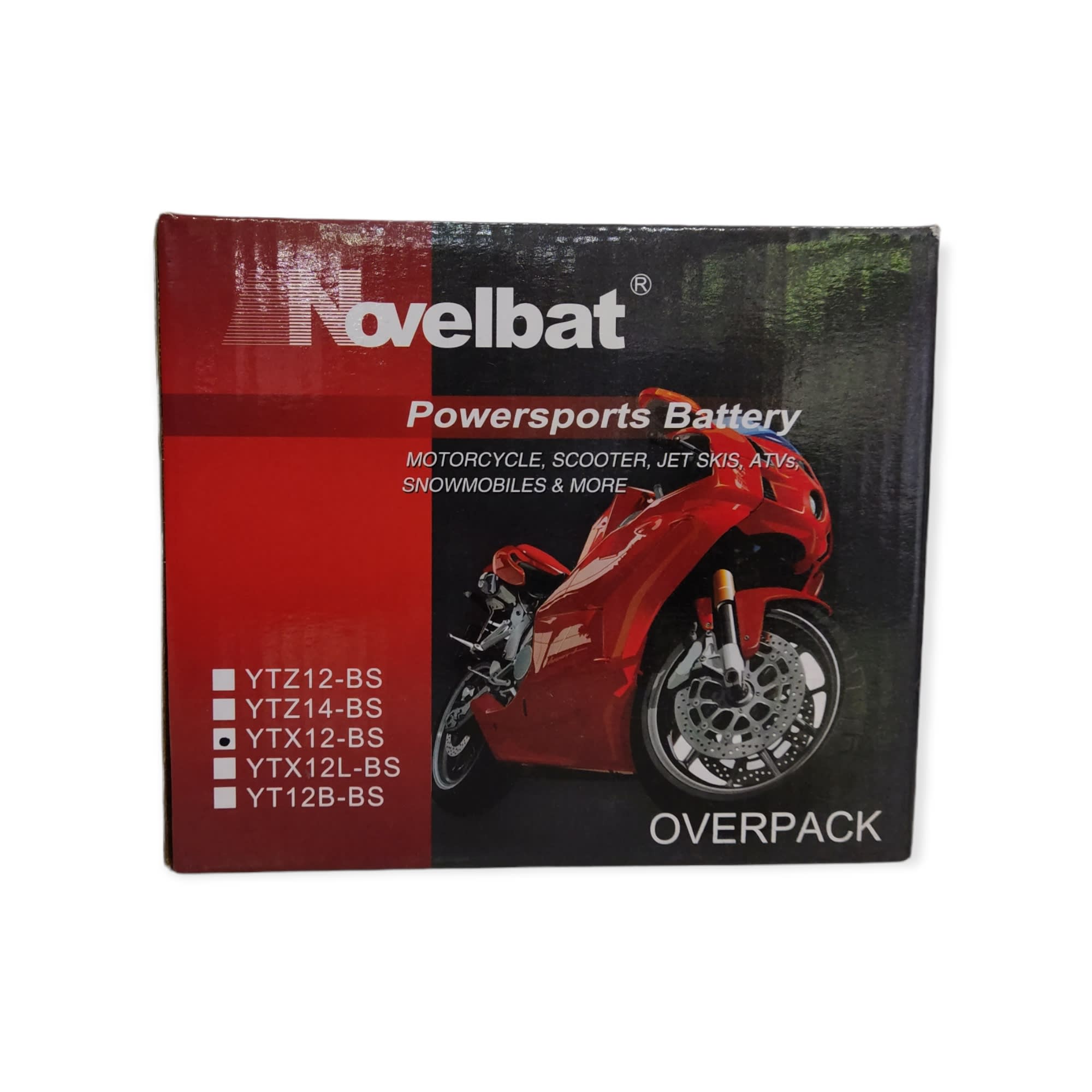 BATERIA NOVELBAT YTX12-BS LIBRE MANTENCION