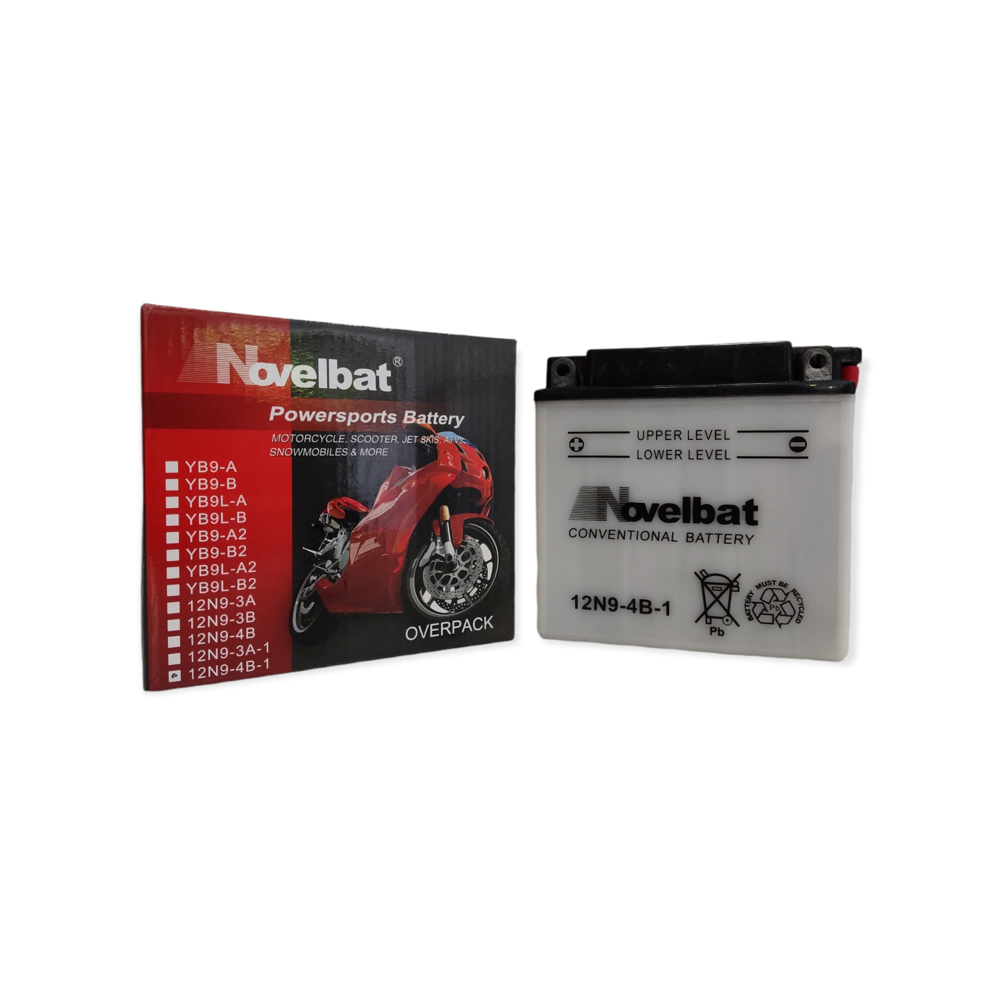BATERIA NOVELBAT 12N9-4B-1 CONVENCIONAL