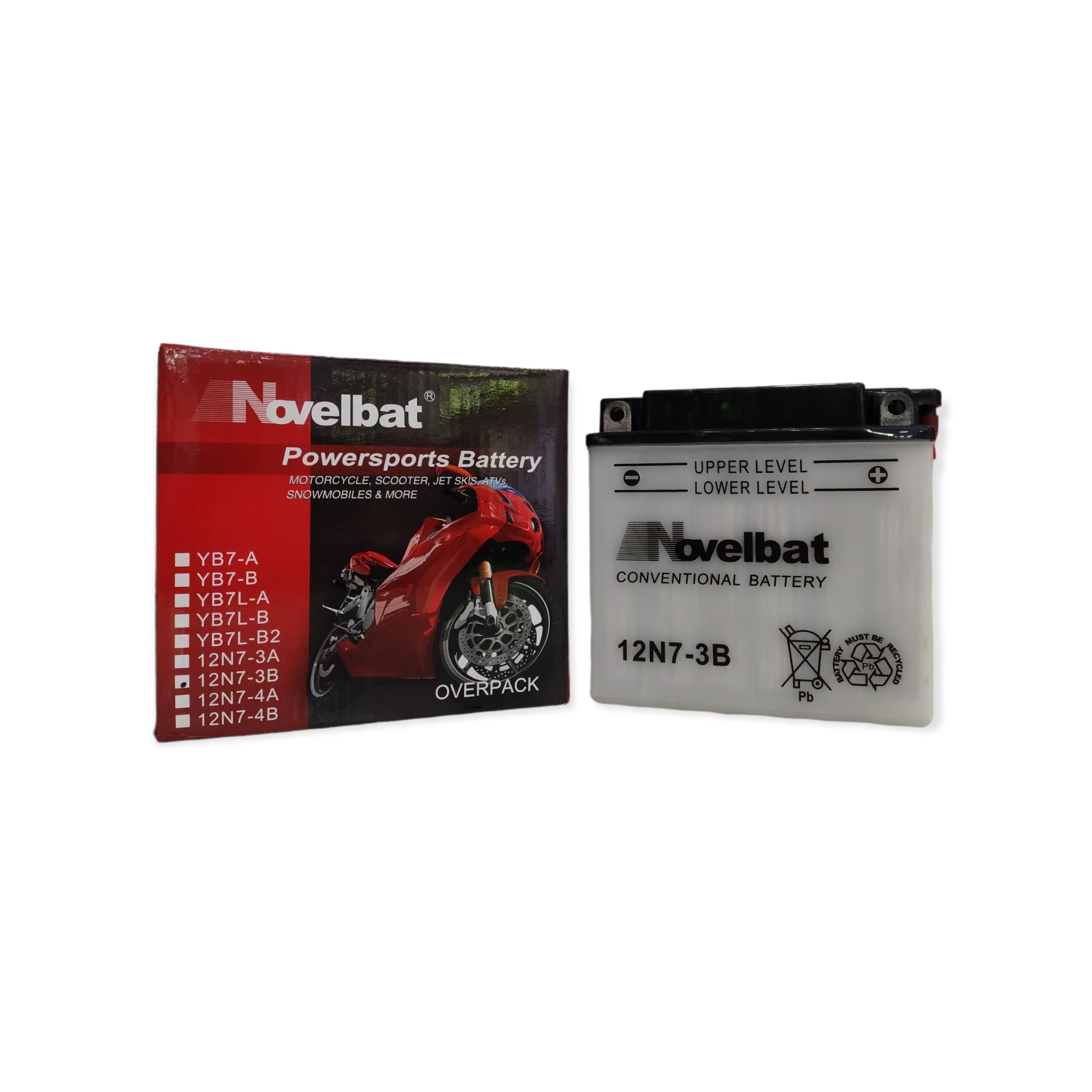 BATERIA NOVELBAT 12N7-3B CONVENCIONAL
