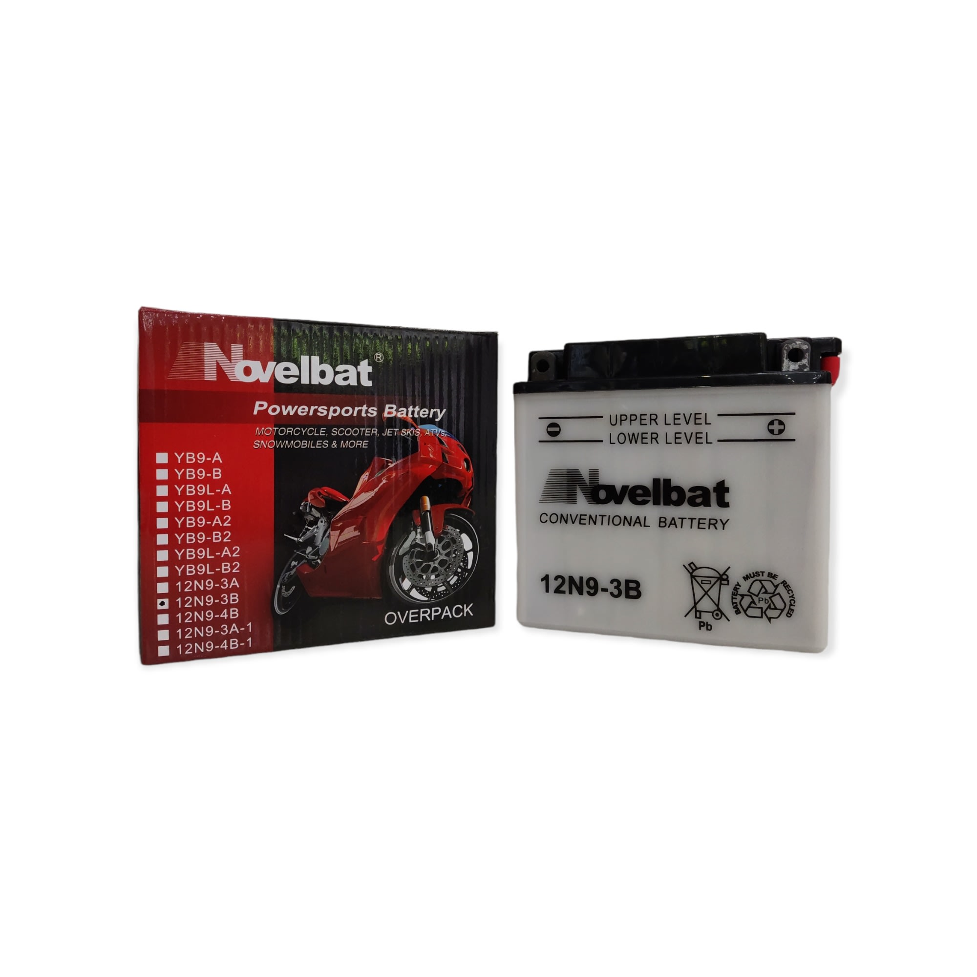 BATERIA NOVELBAT 12N9-3B CONVENCIONAL