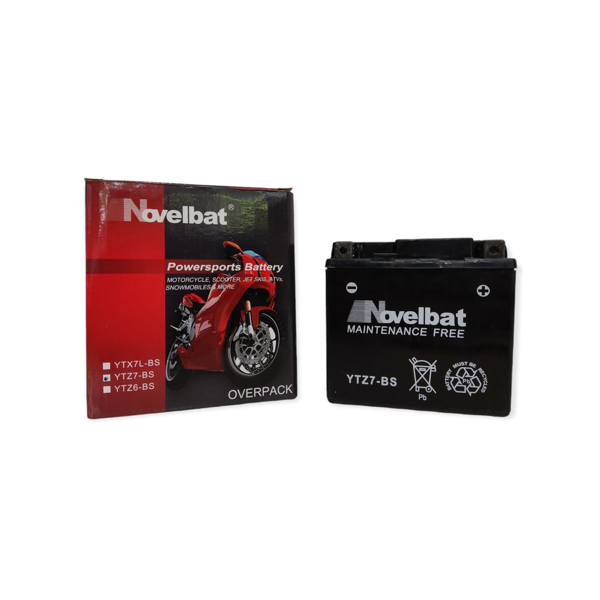 BATERIA NOVELBAT YTZ7-BS LIBRE MANTENCION