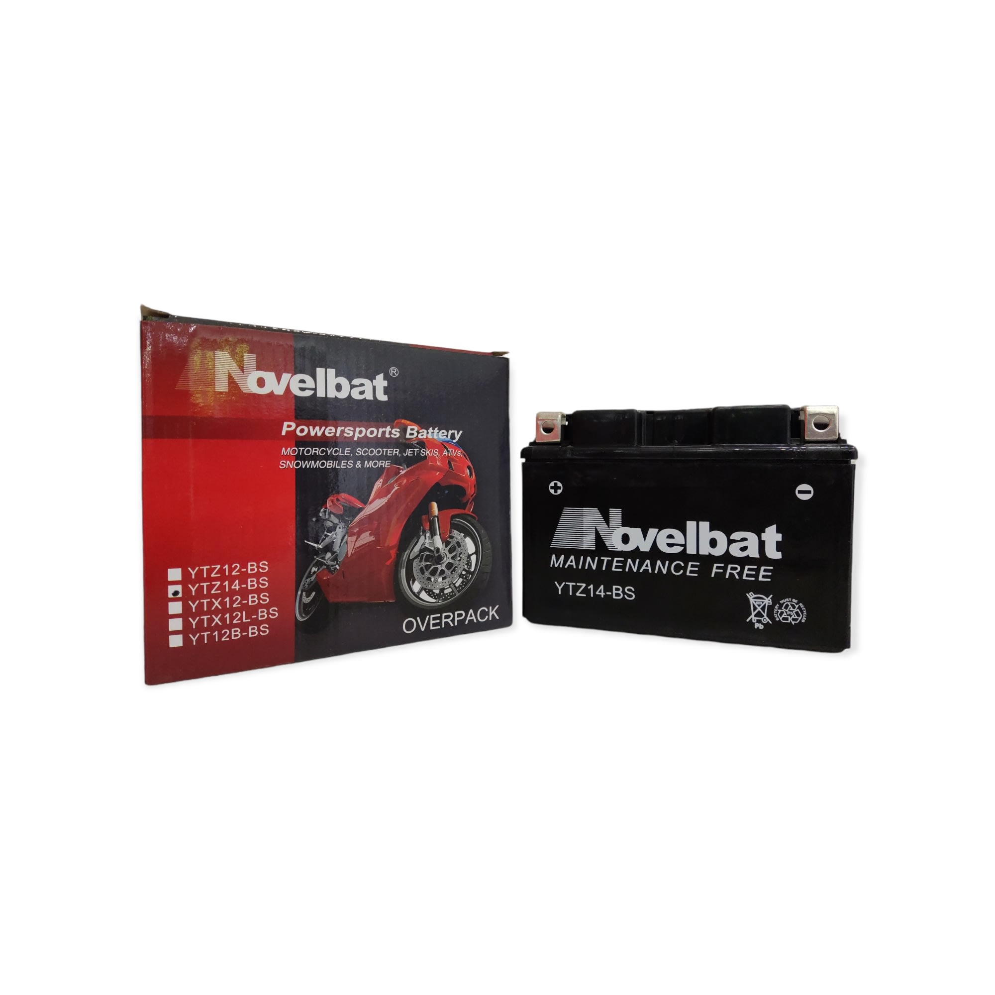 BATERIA NOVELBAT YTZ14-BS LIBRE MANTENCION