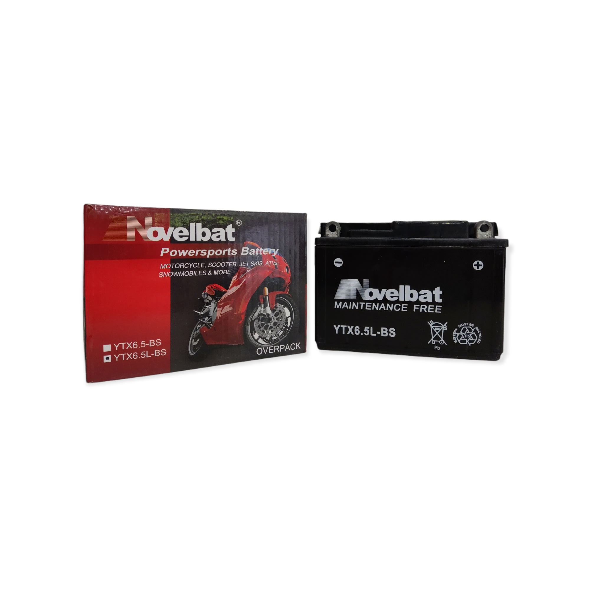 BATERIA NOVELBAT YTX6.5L-BS LIBRE MANTENCION