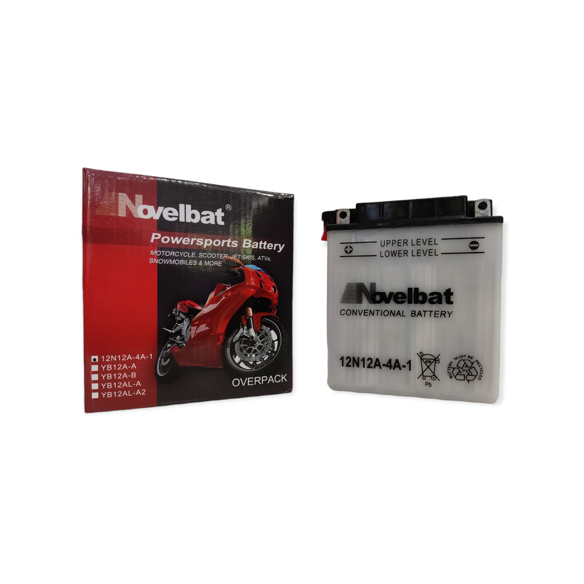 BATERIA NOVELBAT 12N12A-4A-1 CONVENCIONAL