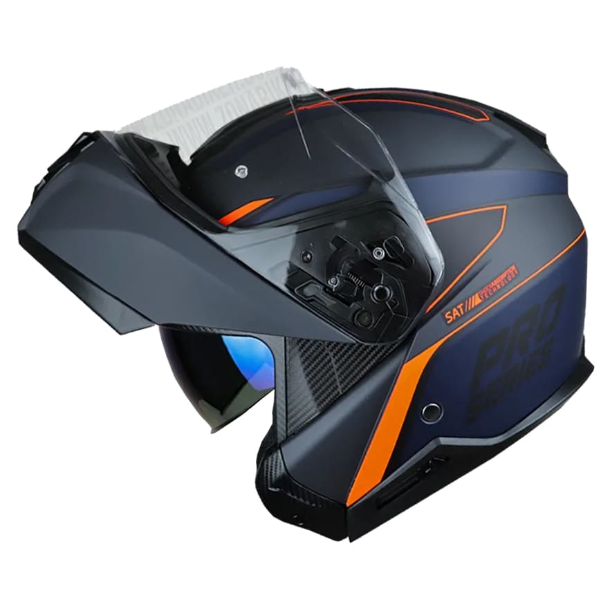 CASCO SHAFT PRO 4100DV LEGEND NEGRO AZUL NARANJO