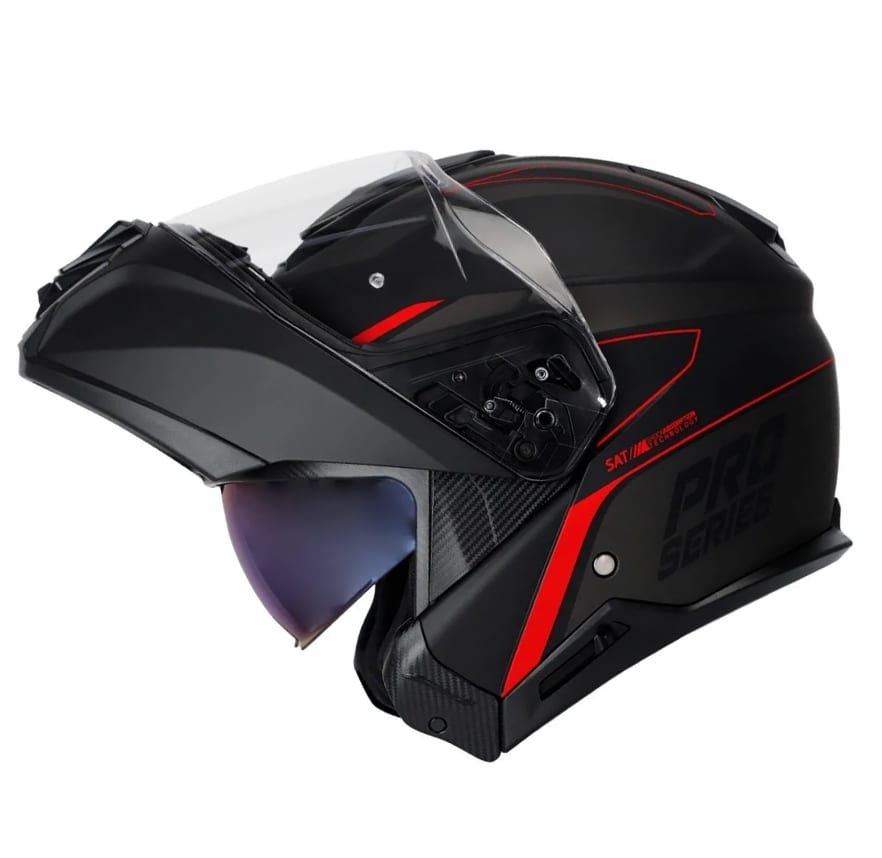CASCO SHAFT PRO 4100DV LEGEND NEGRO ROJO